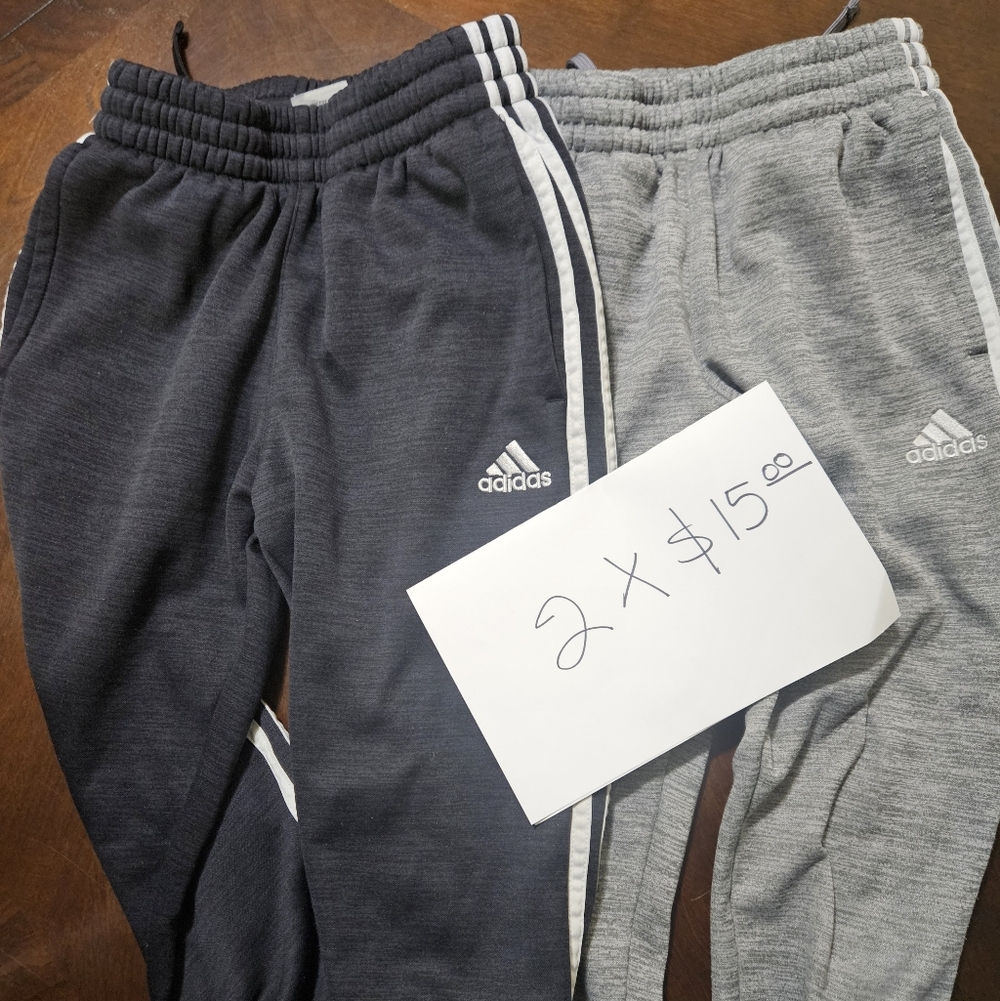 Adidas Kids' Black and Gray Jogger Pants Set